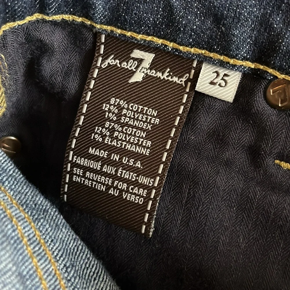 Seven For All Mankind cuffed denim mini shorts_5